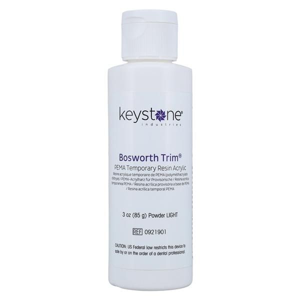 Keystone Trim 3 oz. Light Temporary Crown and Bridge Resin Powder - Fast Set Keystone Trim 3 oz. Light Temporary Crown and Bridge Resin Powder - Fast Set